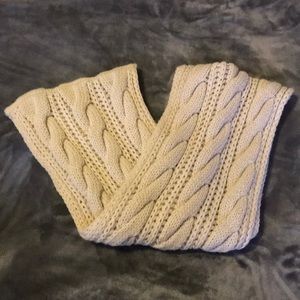Cream Infinity Scarf